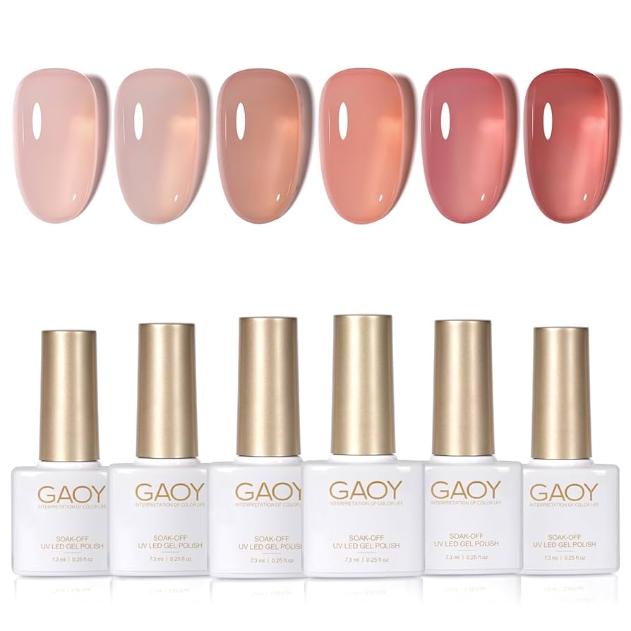 Amazon | GAOY ジェルネイル カラージェルセット レッド ピンク